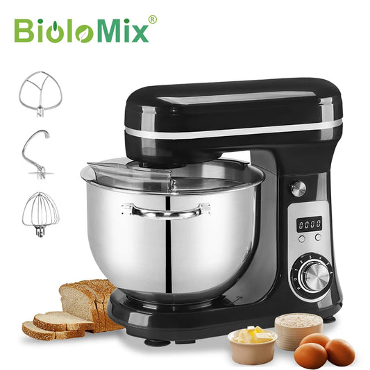 BioloMix Stand Mixer 1200W 6 Speed With Stainless Mixing Bowl