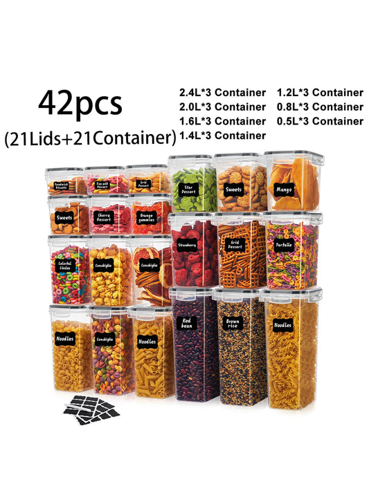 ATMDOG 42 Piece Sealed Food Storage Containers With Lids