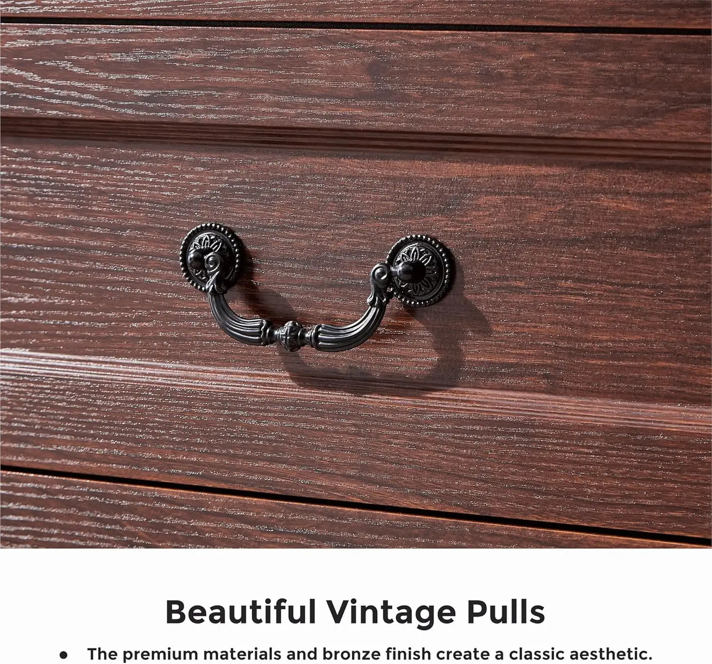 Farmhouse Wood Dresser For Bedroom Chest Of Drawers